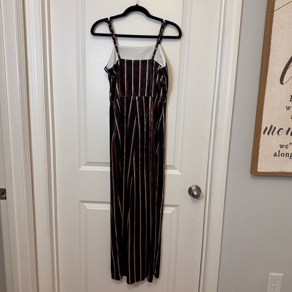 Sadie & Sage Black Jumpsuit with Timeless Stripes NWOT - Picture 2 of 5